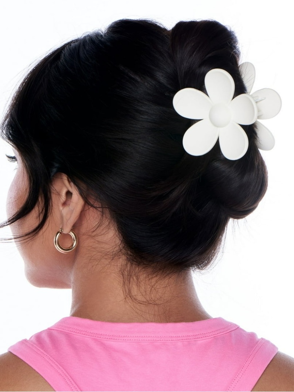 Cream Floral Hair Clip - Picture 3 of 3